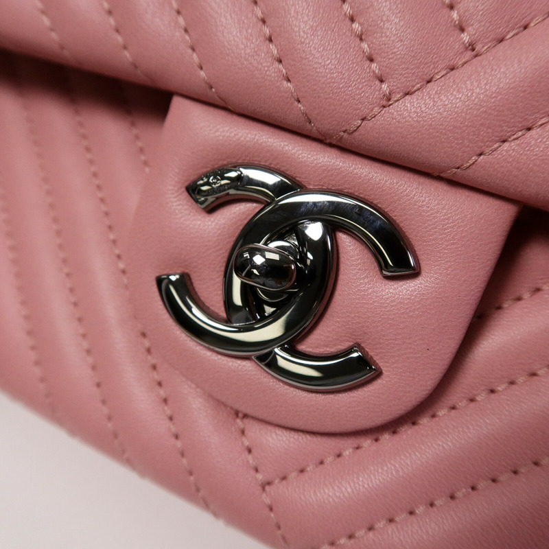 CHANEL 牛皮皮革Chain Shoulder Bag鏈帶肩背袋-6