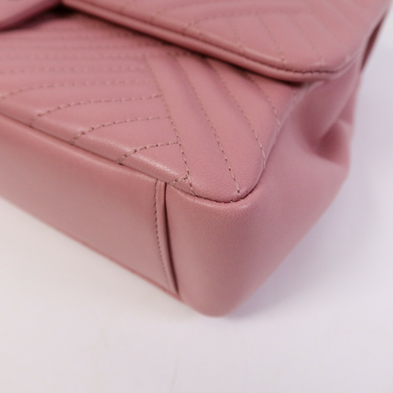 CHANEL 牛皮皮革Chain Shoulder Bag鏈帶肩背袋-10