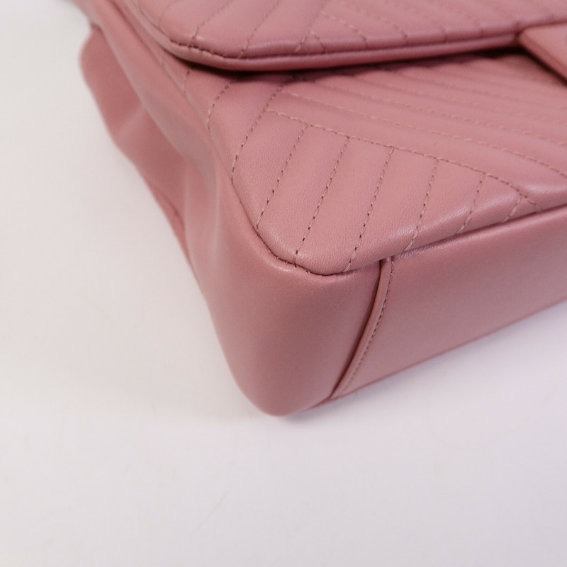 CHANEL 牛皮皮革Chain Shoulder Bag鏈帶肩背袋-11
