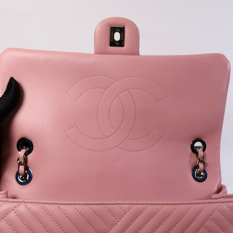 CHANEL 牛皮皮革Chain Shoulder Bag鏈帶肩背袋-14