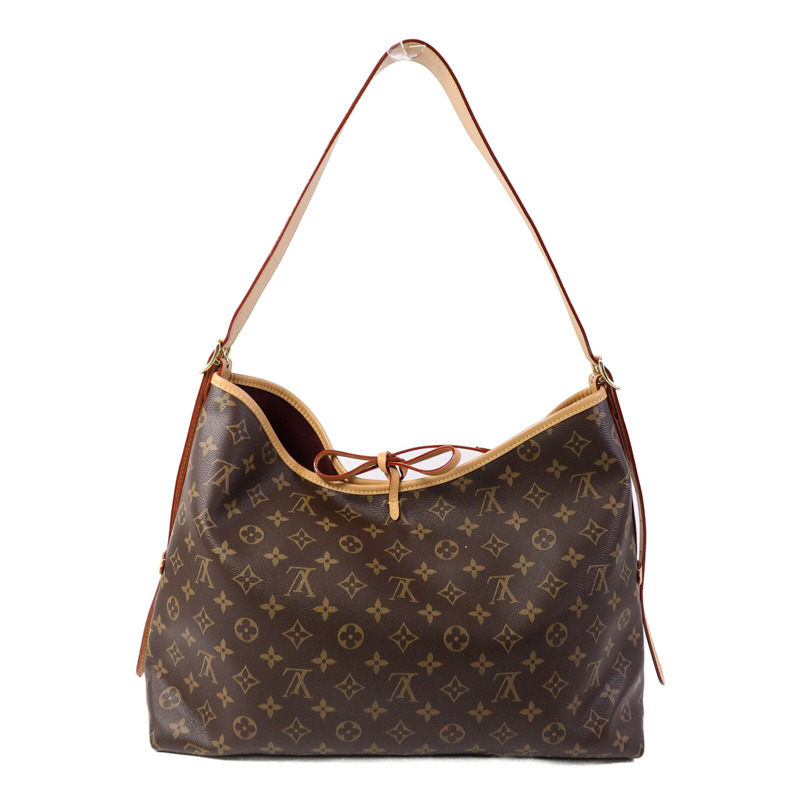 LOUIS VUITTON Monogram Carry All MM肩背袋-1