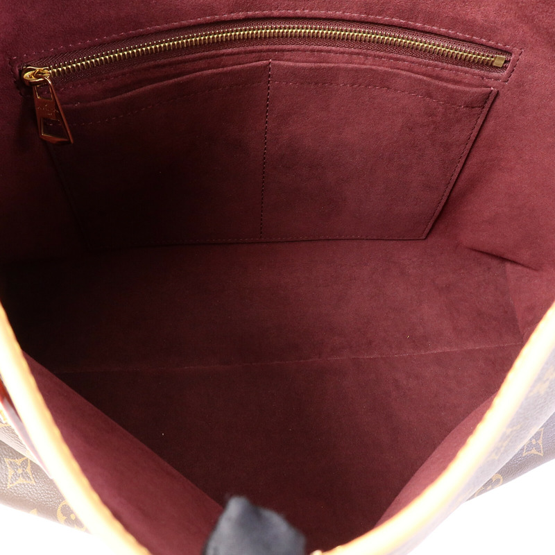 LOUIS VUITTON Monogram Carry All MM肩背袋-4