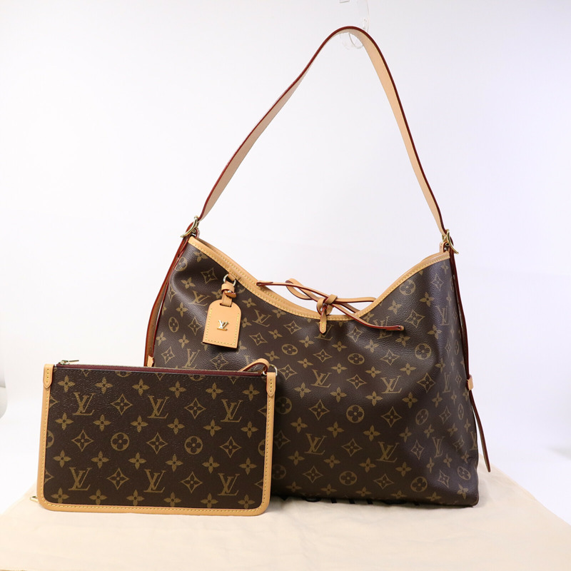 LOUIS VUITTON Monogram Carry All MM肩背袋-8