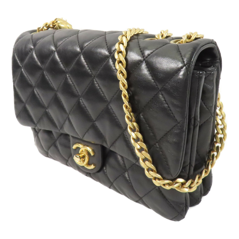CHANEL 羊皮皮革Chain Shoulder鏈帶肩背袋-1