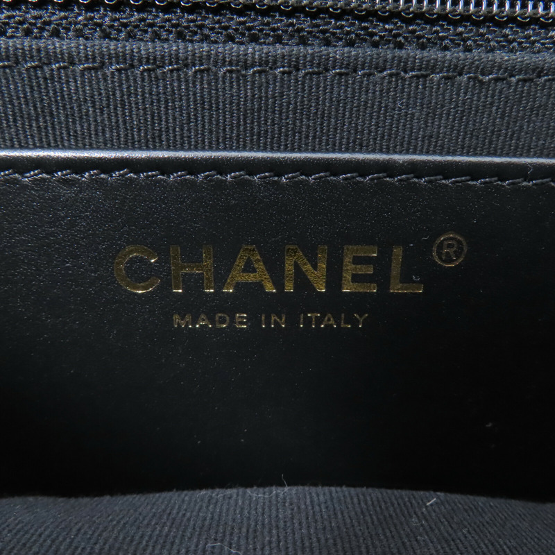 CHANEL 羊皮皮革Chain Shoulder鏈帶肩背袋-5