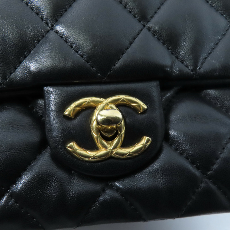 CHANEL 羊皮皮革Chain Shoulder鏈帶肩背袋-7
