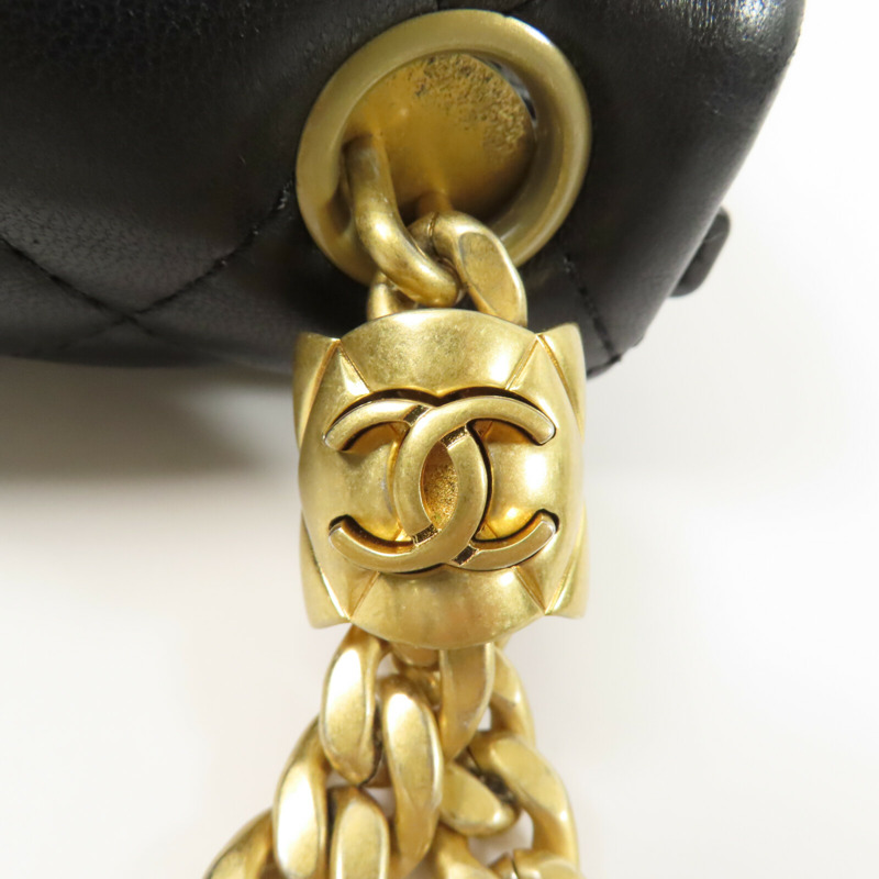 CHANEL 羊皮皮革Chain Shoulder鏈帶肩背袋-8