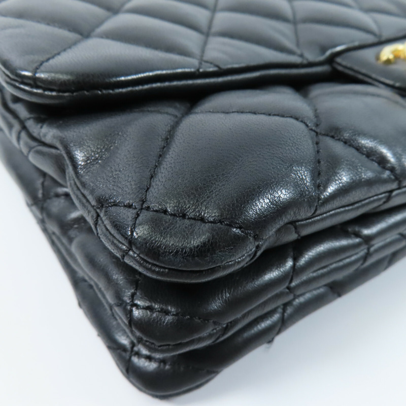CHANEL 羊皮皮革Chain Shoulder鏈帶肩背袋-11