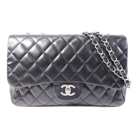 CHANEL 羊皮皮革Large Classic鏈帶肩背袋