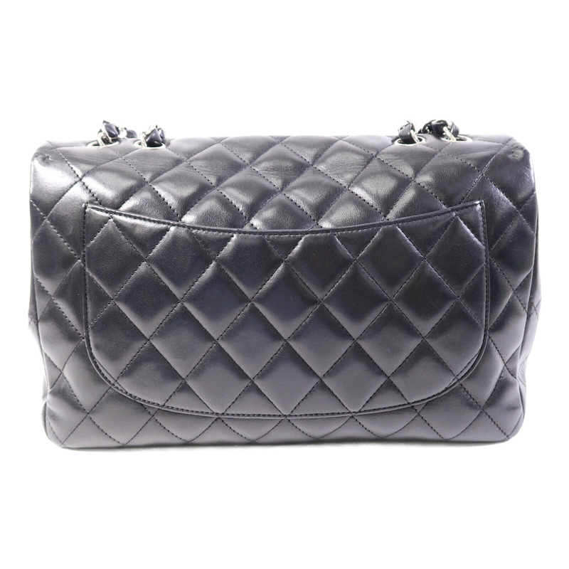 CHANEL 羊皮皮革Large Classic鏈帶肩背袋-1