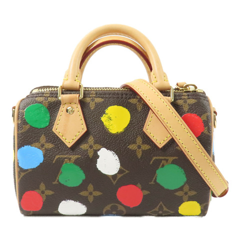 LOUIS VUITTON Monogram LV X YK Nano Speedy手挽肩背兩用袋
