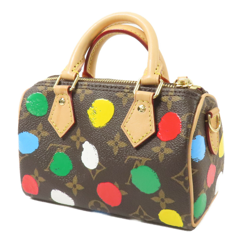 LOUIS VUITTON Monogram LV X YK Nano Speedy手挽肩背兩用袋-1