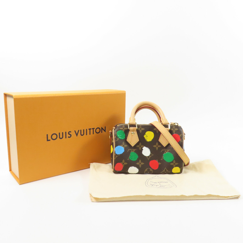 LOUIS VUITTON Monogram LV X YK Nano Speedy手挽肩背兩用袋-8