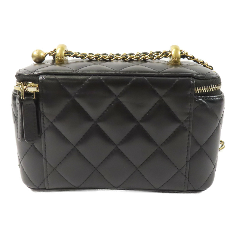 CHANEL 羊皮皮革Vanity Case鏈帶肩背袋-2