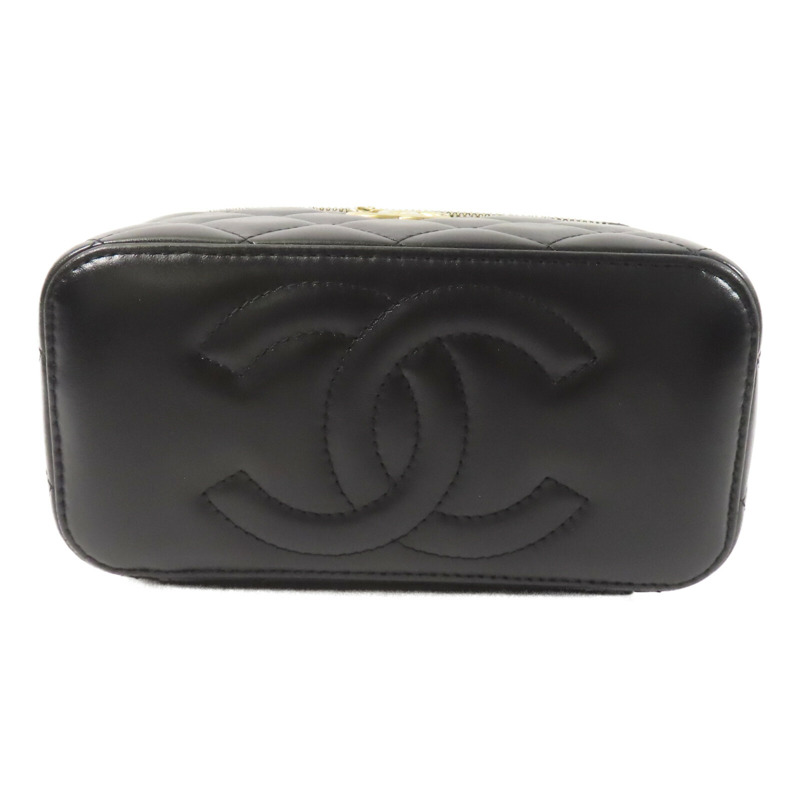 CHANEL 羊皮皮革Vanity Case鏈帶肩背袋-3