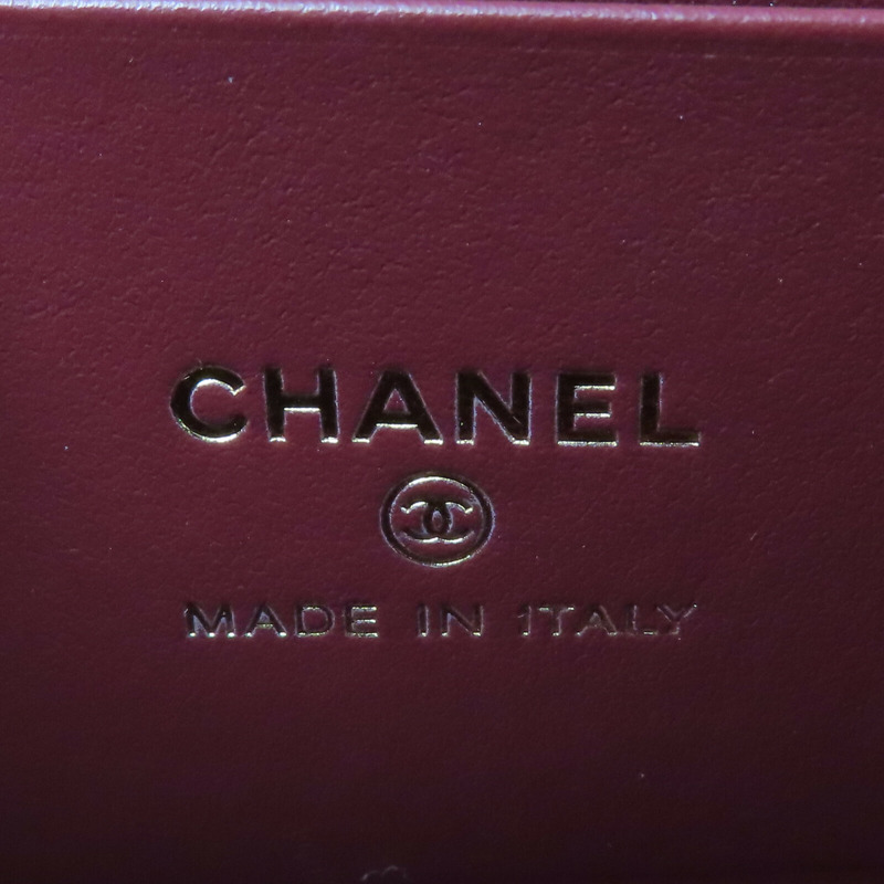 CHANEL 羊皮皮革Vanity Case鏈帶肩背袋-5