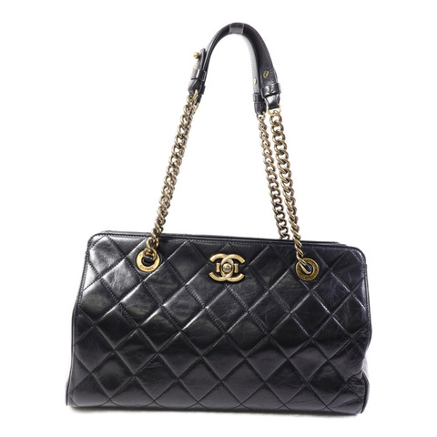 CHANEL 牛皮皮革Chain Shoulder Bag鏈帶肩背袋