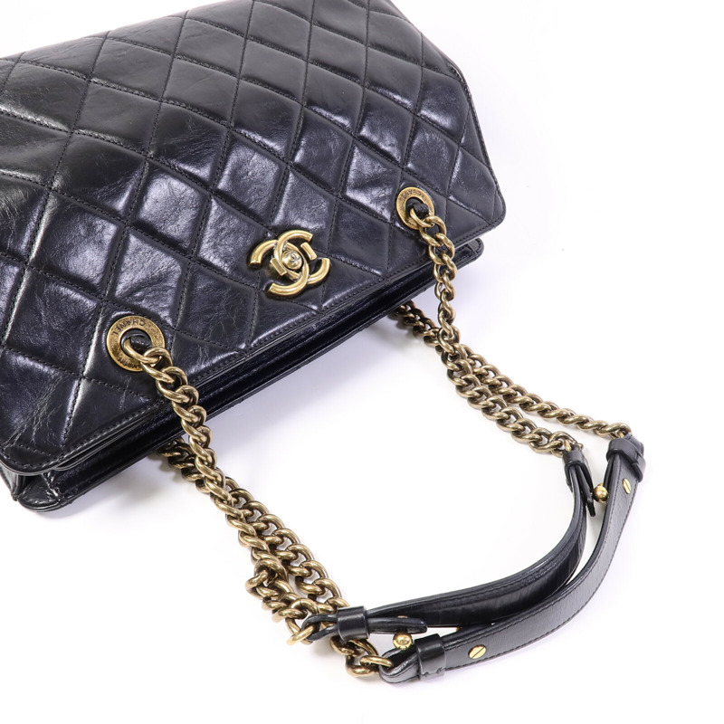 CHANEL 牛皮皮革Chain Shoulder Bag鏈帶肩背袋-8