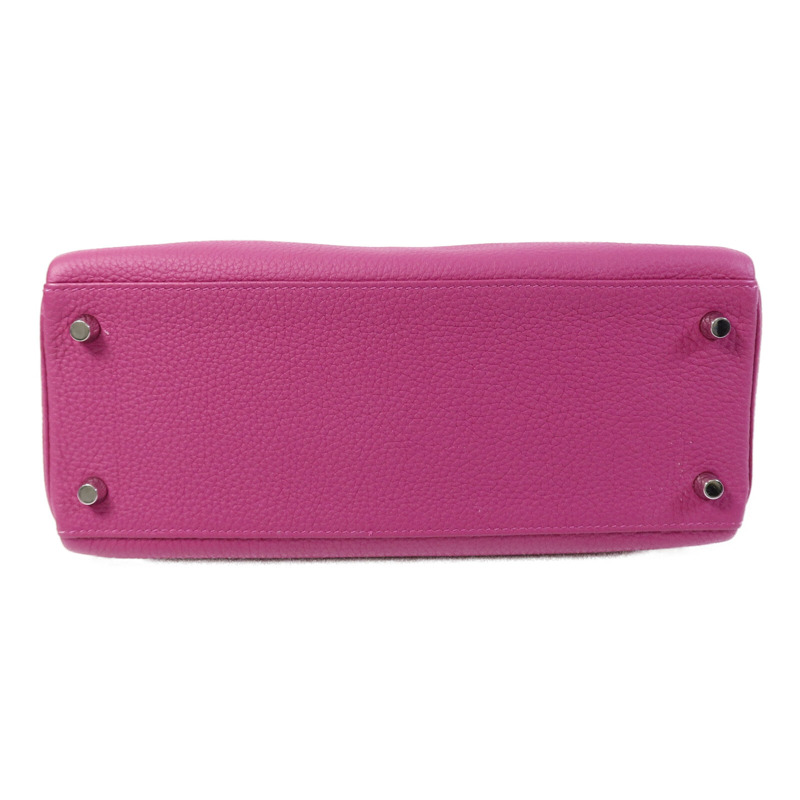 HERMES Togo皮革Kelly 28手挽肩背兩用袋Rose Purple-3