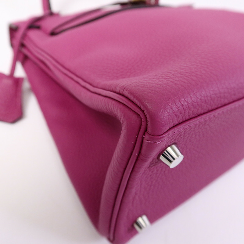 HERMES Togo皮革Kelly 28手挽肩背兩用袋Rose Purple-10