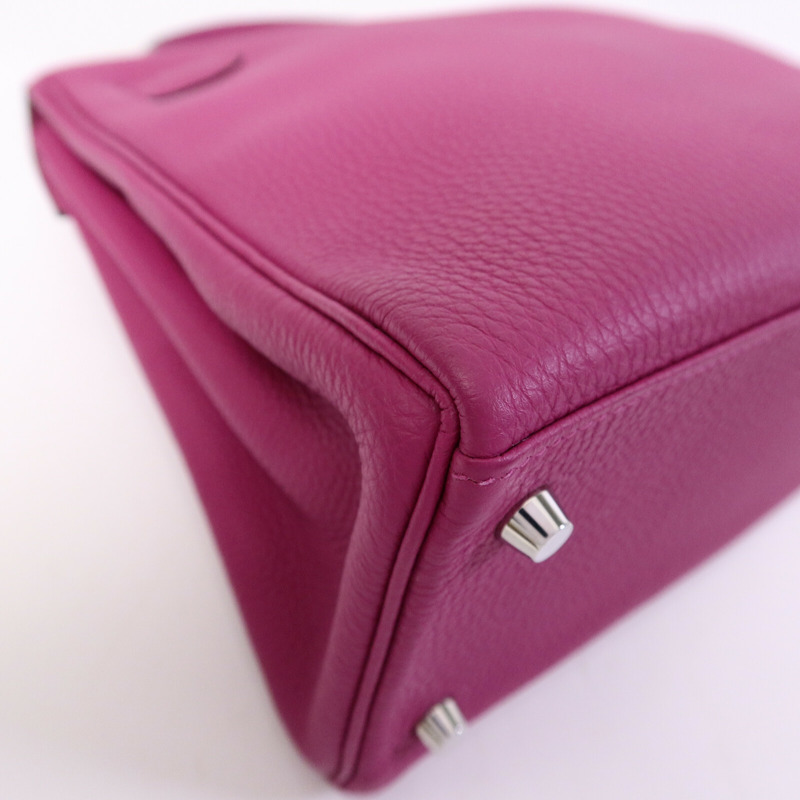 HERMES Togo皮革Kelly 28手挽肩背兩用袋Rose Purple-12