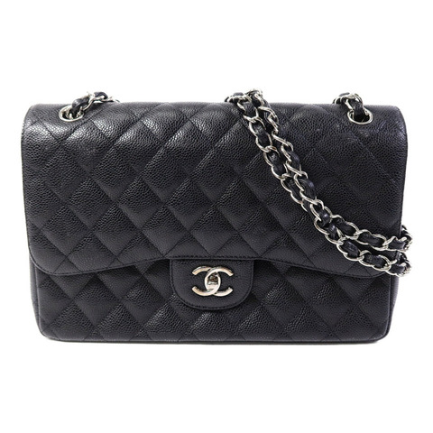 CHANEL 牛皮皮革Large Classic鏈帶肩背袋