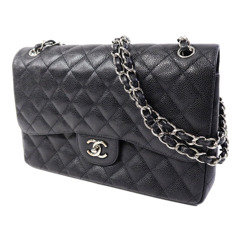 CHANEL 牛皮皮革Large Classic鏈帶肩背袋-2