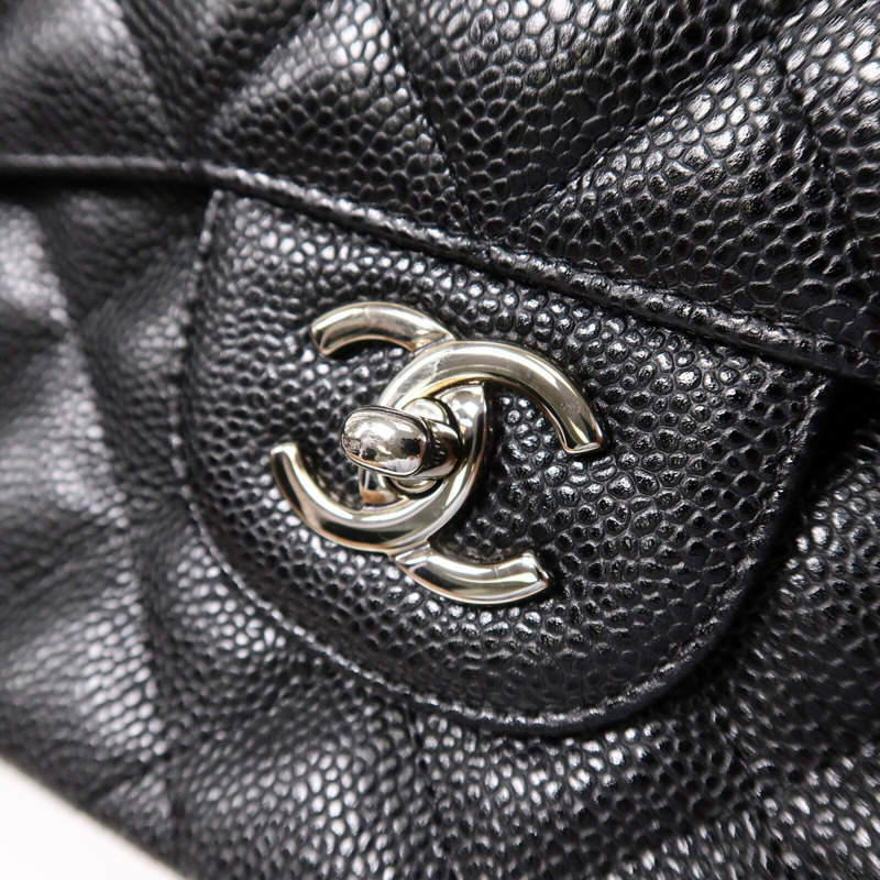 CHANEL 牛皮皮革Large Classic鏈帶肩背袋-6