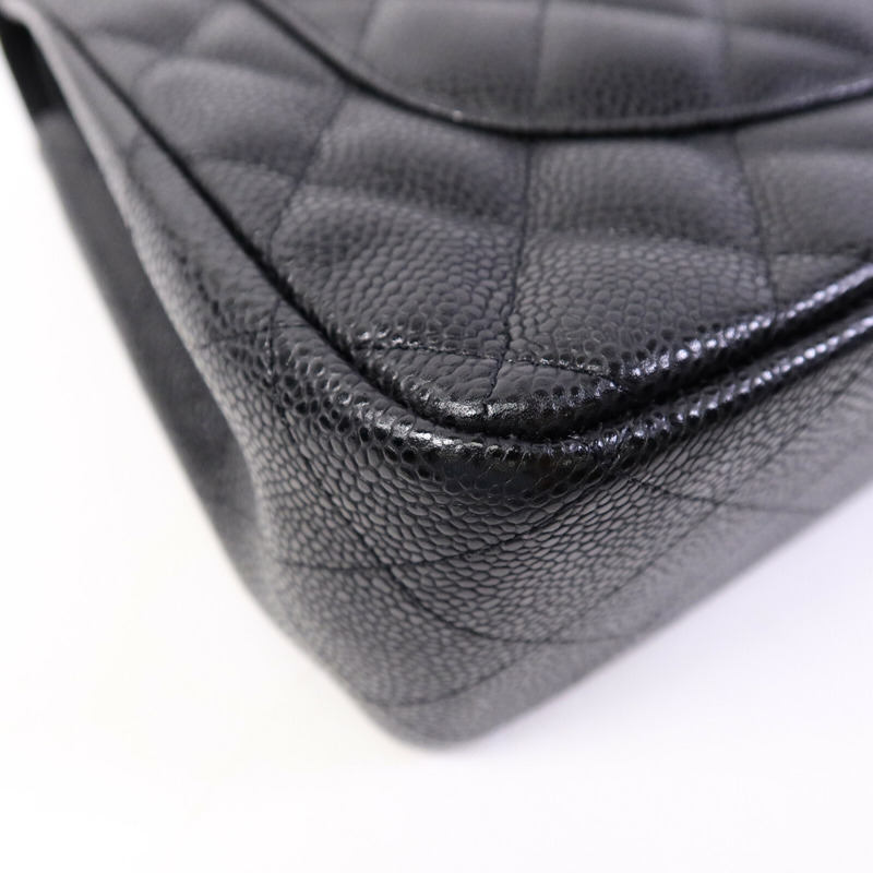 CHANEL 牛皮皮革Large Classic鏈帶肩背袋-10