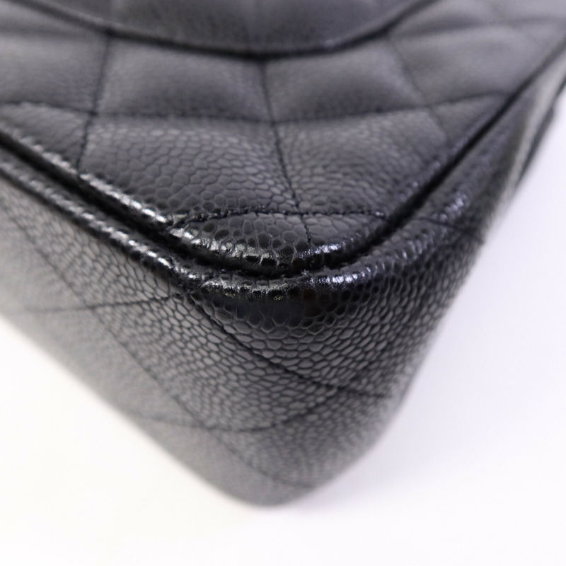 CHANEL 牛皮皮革Large Classic鏈帶肩背袋-13