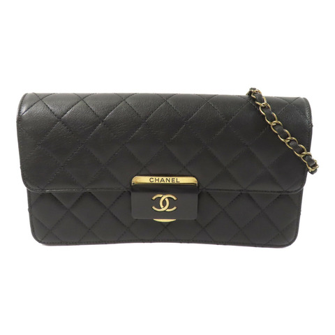 CHANEL 牛皮皮革Beauty Lock Flap鏈帶肩背袋