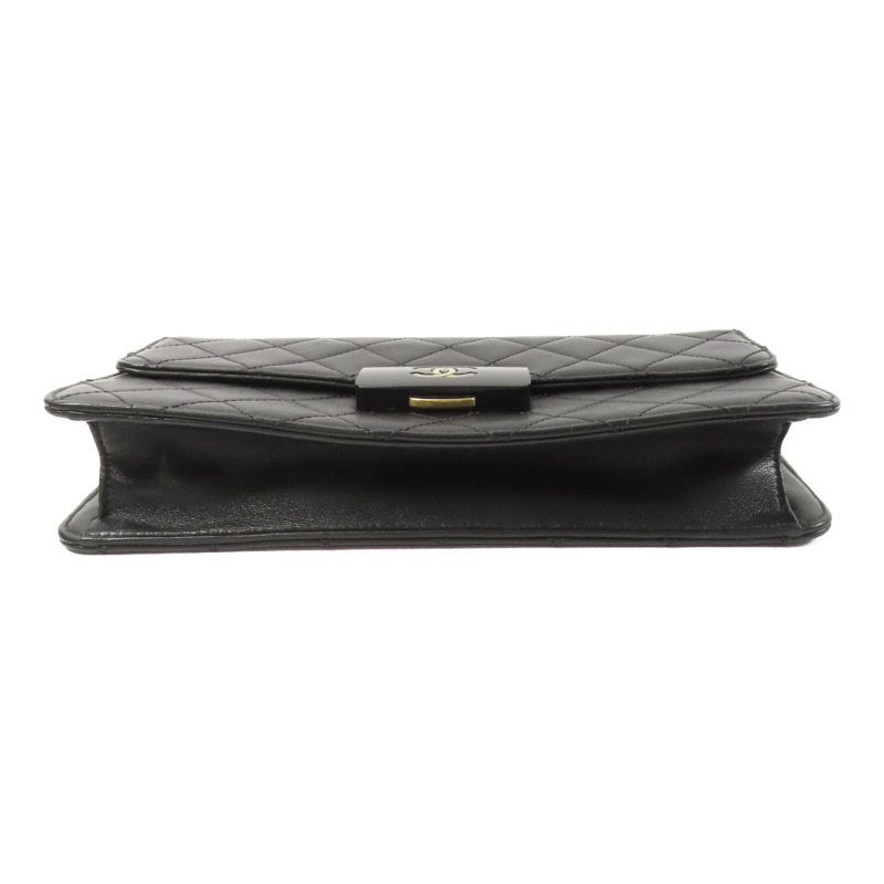 CHANEL 牛皮皮革Beauty Lock Flap鏈帶肩背袋-3
