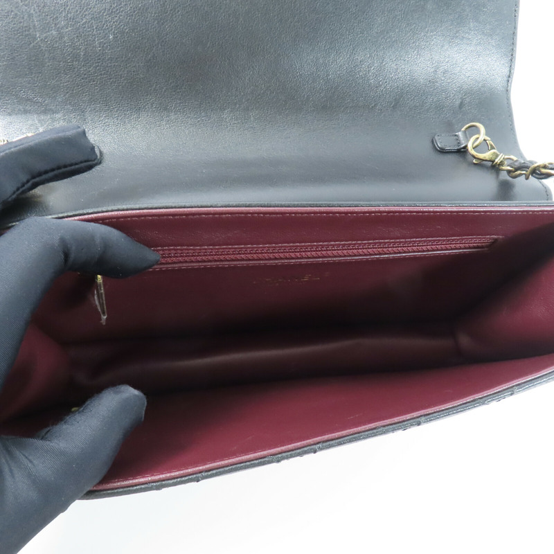 CHANEL 牛皮皮革Beauty Lock Flap鏈帶肩背袋-4