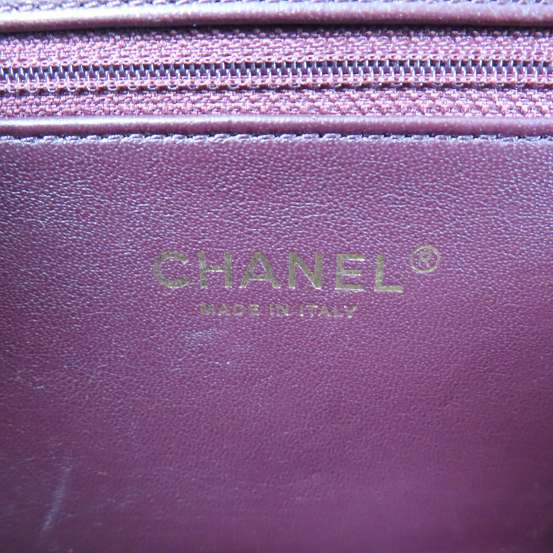 CHANEL 牛皮皮革Beauty Lock Flap鏈帶肩背袋-5