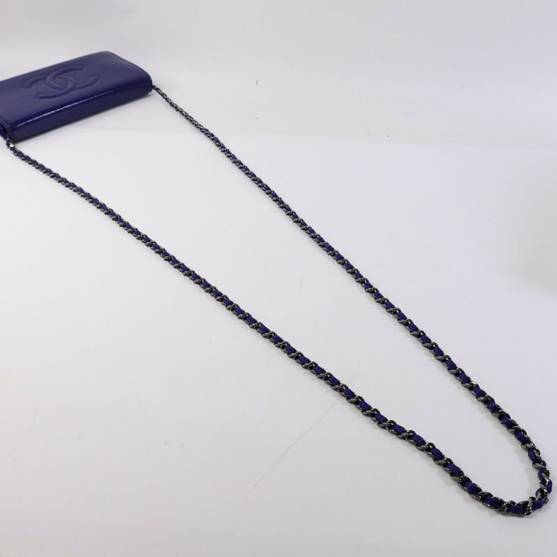 CHANEL 漆皮皮革WOC Wallet On Chain鏈帶肩背袋-8
