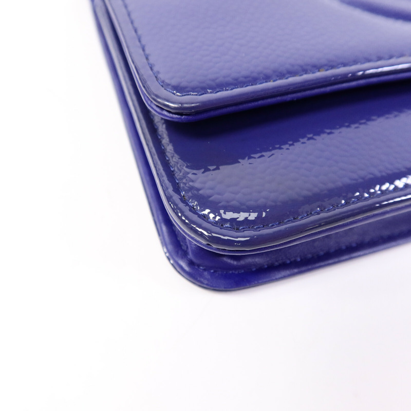 CHANEL 漆皮皮革WOC Wallet On Chain鏈帶肩背袋-10
