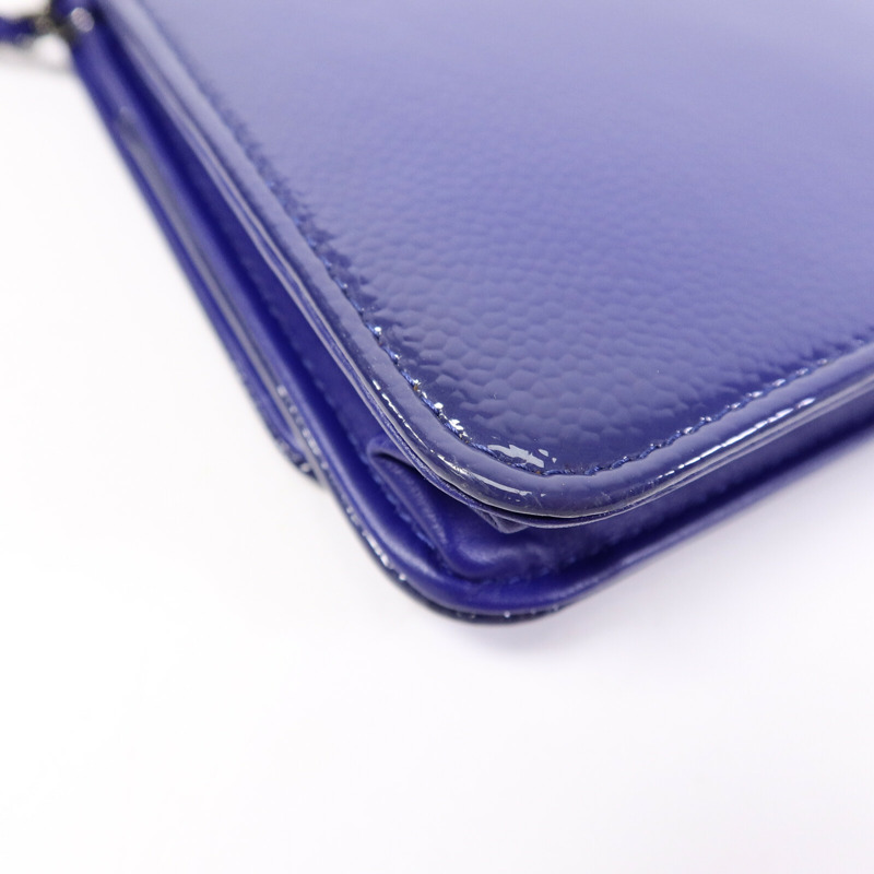 CHANEL 漆皮皮革WOC Wallet On Chain鏈帶肩背袋-12