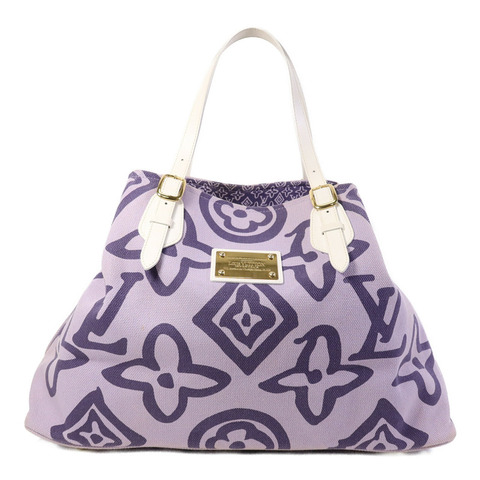 LOUIS VUITTON 帆布Tahitienne GM Lilac手挽袋