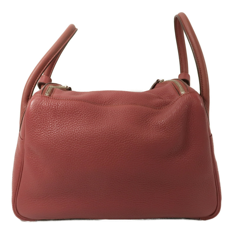 HERMES Clemence皮革Lindy 30手挽肩背兩用袋Rubis-1