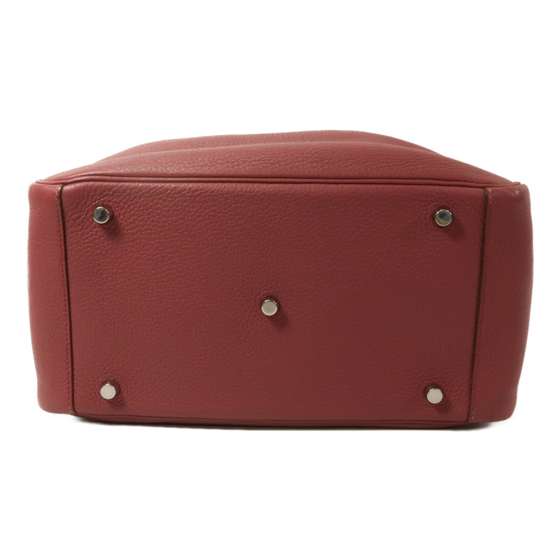 HERMES Clemence皮革Lindy 30手挽肩背兩用袋Rubis-3