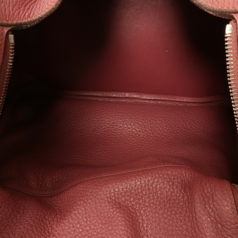HERMES Clemence皮革Lindy 30手挽肩背兩用袋Rubis-4