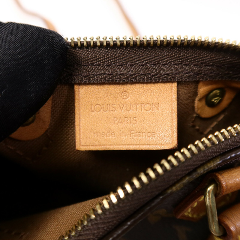 LOUIS VUITTON Monogram Nano Speedy手挽肩背兩用袋棕色-5