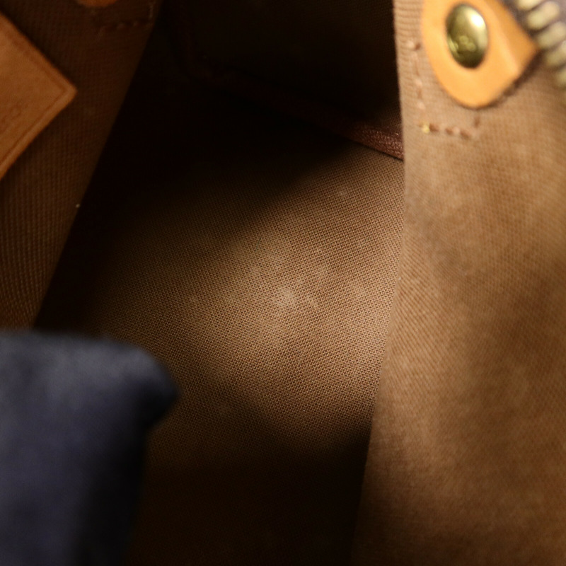 LOUIS VUITTON Monogram Nano Speedy手挽肩背兩用袋棕色-14