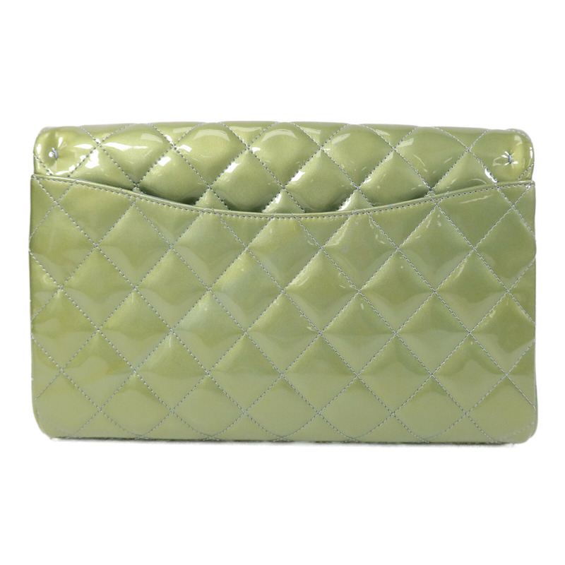 CHANEL 漆皮皮革Classic Flap鏈帶肩背袋-1