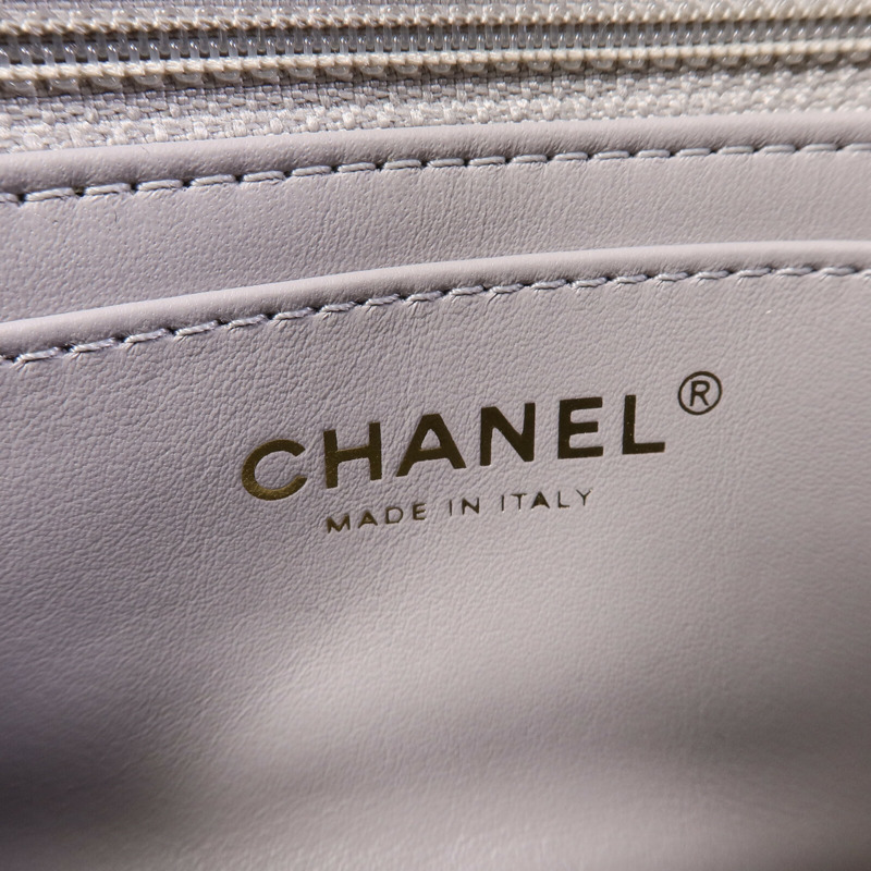 CHANEL 羊皮皮革Classic Flap 20 Golden Ball鏈帶手挽肩背兩用袋-5