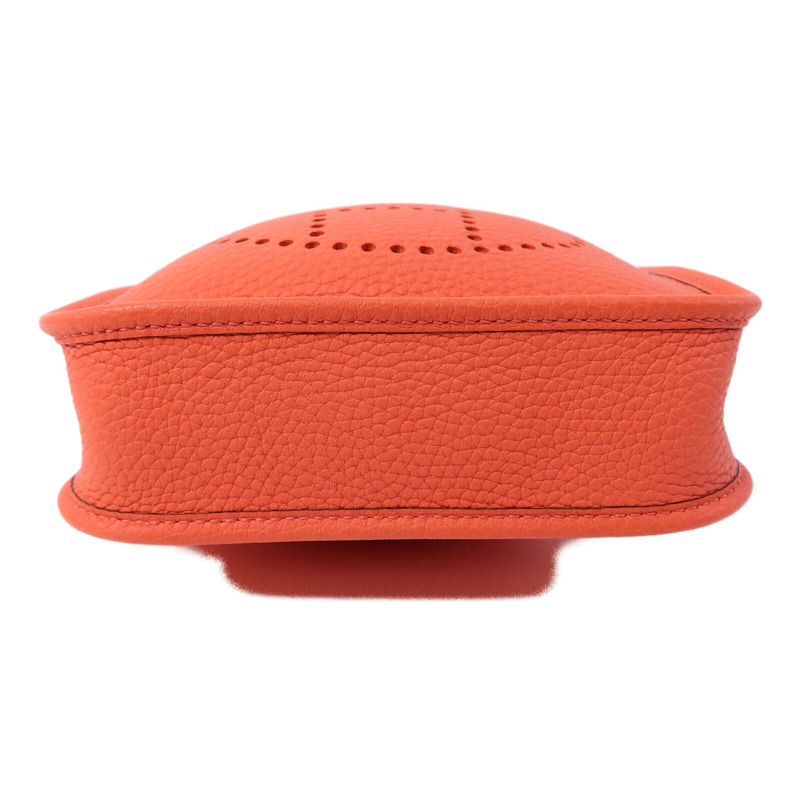 HERMES Clemence皮革Evelyne TPM肩背袋Rose Texas-3