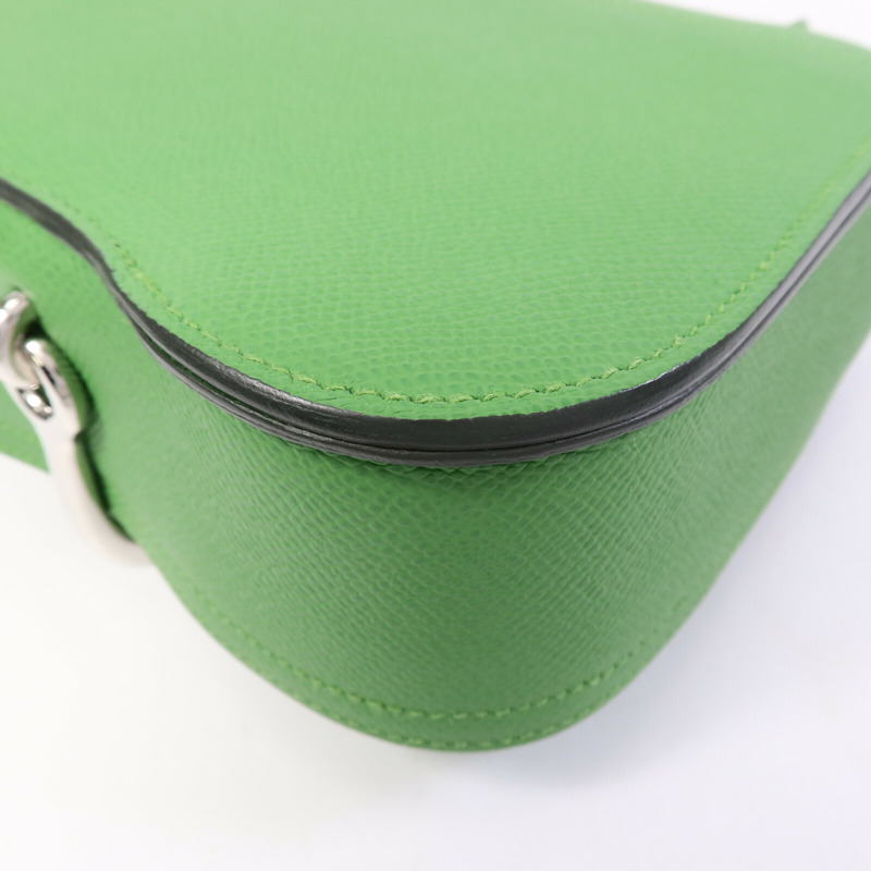 HERMES Epsom皮革Della Cavalleria Mini肩背袋Vert Yucca-12