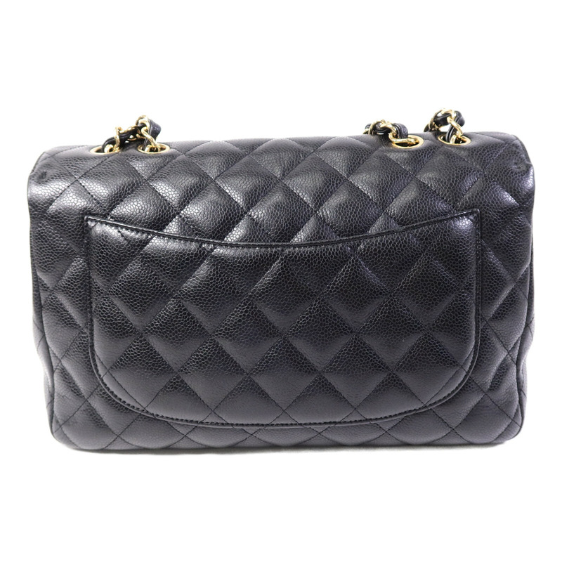 CHANEL 牛皮皮革Large Classic鏈帶肩背袋-1