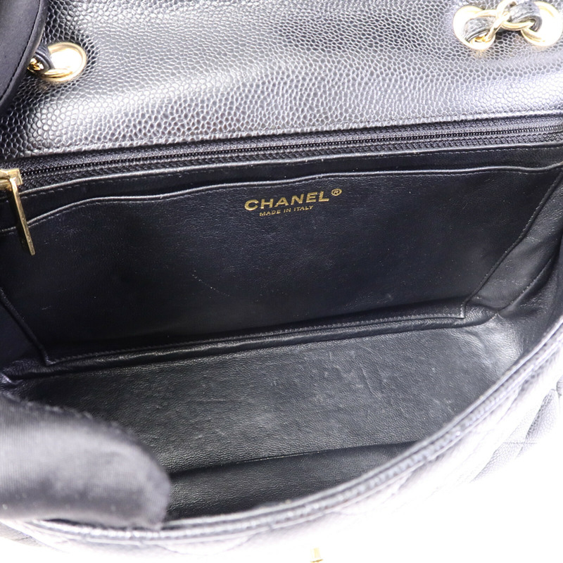 CHANEL 牛皮皮革Large Classic鏈帶肩背袋-4