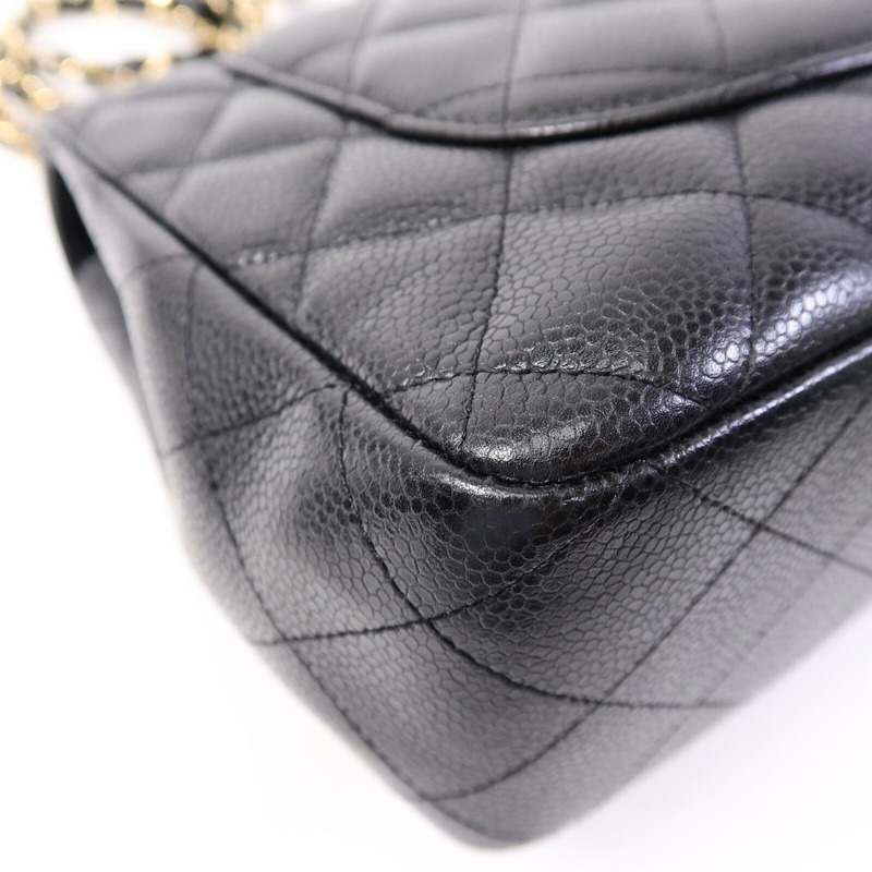 CHANEL 牛皮皮革Large Classic鏈帶肩背袋-13